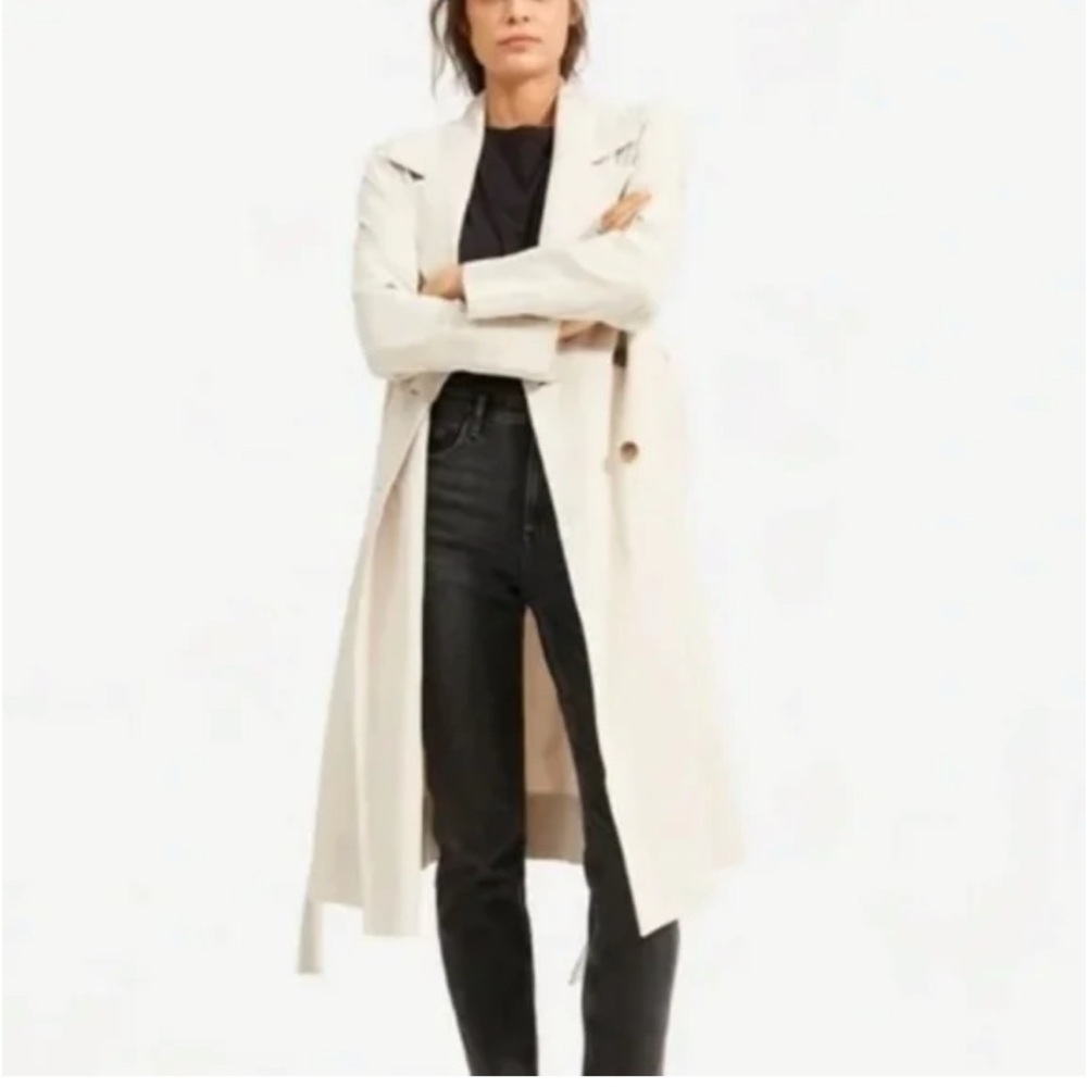Everlane The Drape Trench Coat In Sandstone, size XS